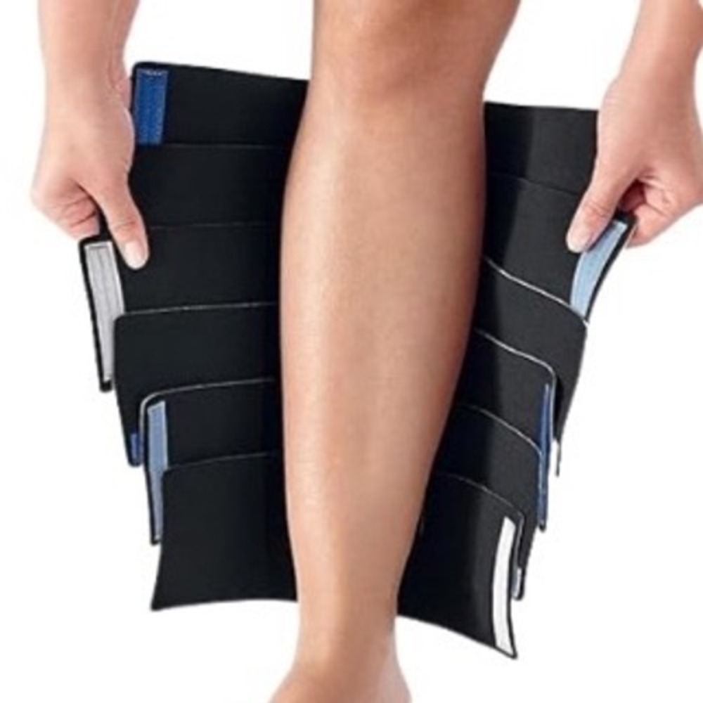Calf Compression Wrap ready wrap Black Multi-Strap Support RW-LE-BD-M35-BK USA
